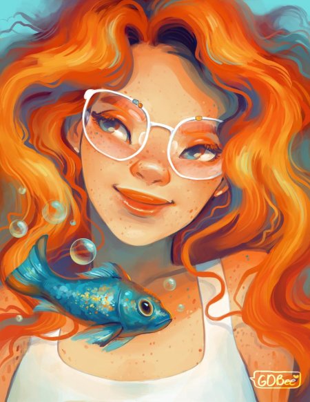 Красивые рыбы арт