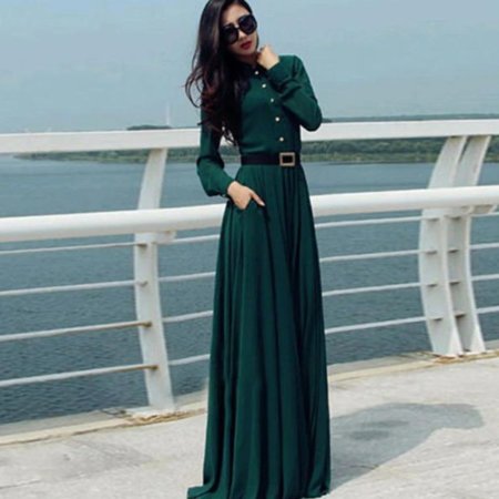 Платья длинные с рукавами мусульманские