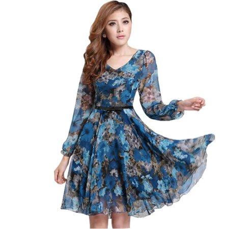 Шифоновое платье