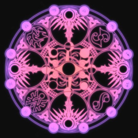 Магический круг глифы