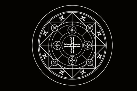 Алхимическая пентаграмма стальной алхимик