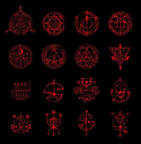 Алхимическая пентаграмма стальной алхимик