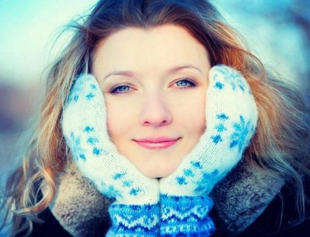 Девушка зима