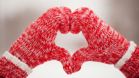 Сердце в варежках