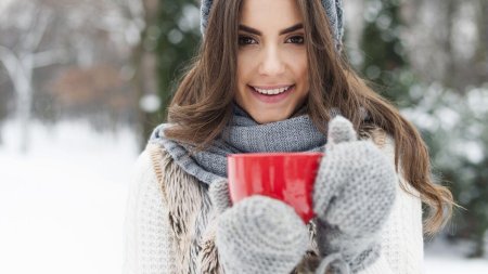 Девушка зимой