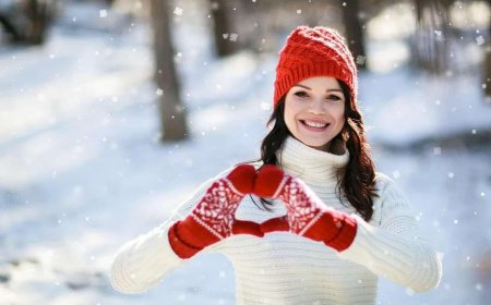 Зима девушка