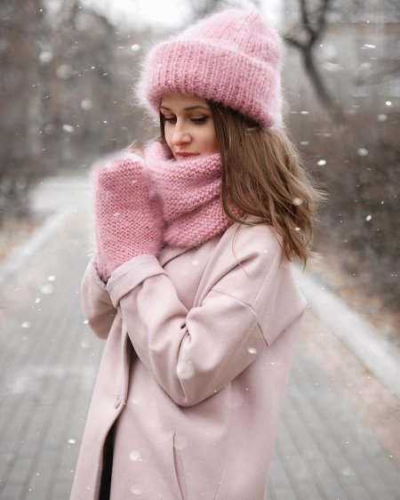 Шапка из мохера