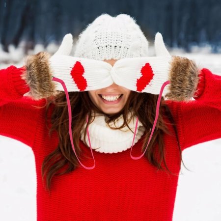 Зима девушка