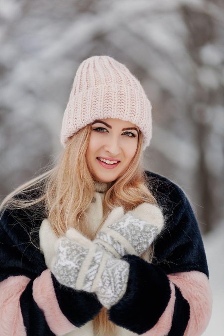 Девушка зима