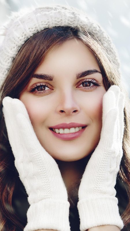 Зима девушка