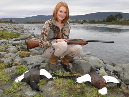 Женщина на охоте
