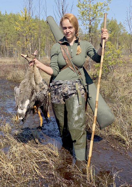 Женщина на охоте