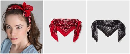 Завязать бандану на голове