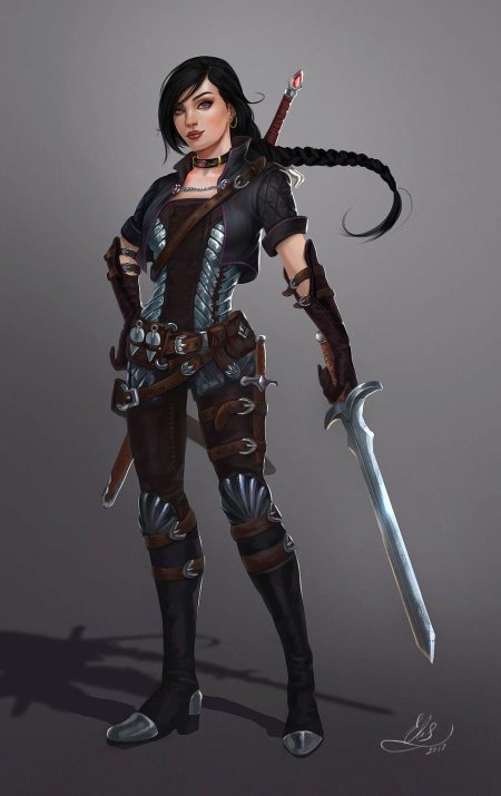 Девушка воин фэнтези