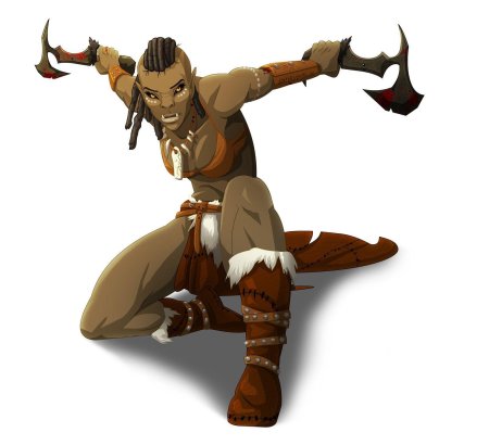 Полуорк варвар днд