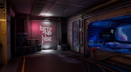 Спальня в стиле киберпанк