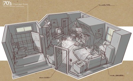Эскиз интерьера
