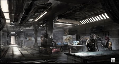 Киберпанк интерьер