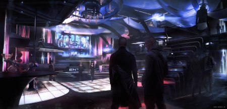 Интерьер в стиле киберпанк футуризм