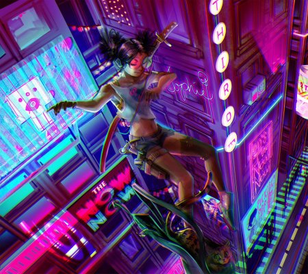 В стиле киберпанк