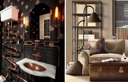Ванная в стиле стимпанк