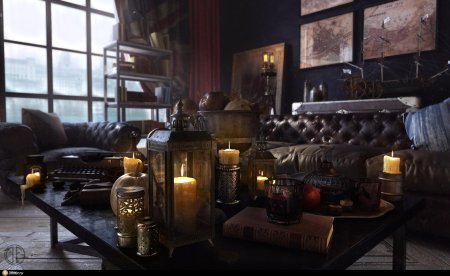 Интерьер в стиле стимпанк