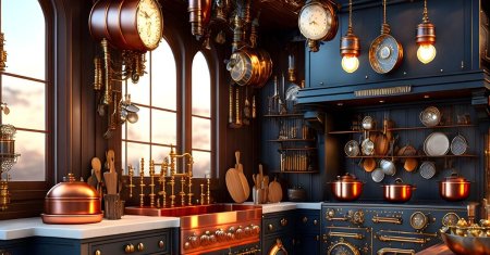 Кухня в стиле стимпанк