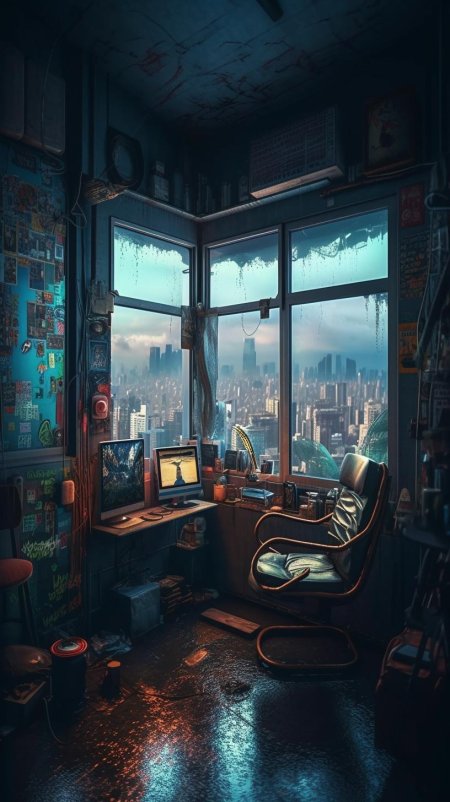 Киберпанк спальня