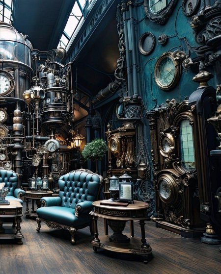 Интерьер в стиле стимпанк