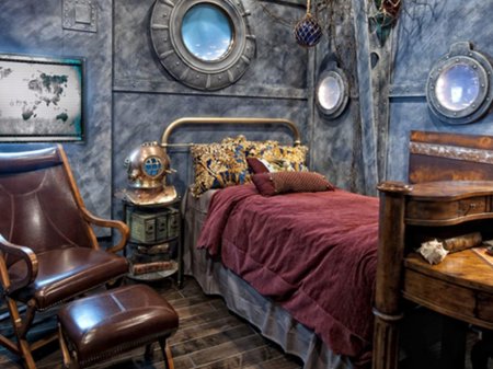 Стимпанк стиль интерьер жюль верн