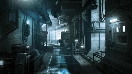 Концепт арт sci fi лаборатория