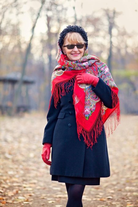 Русское раздолье 15 платок павловопосадский платок