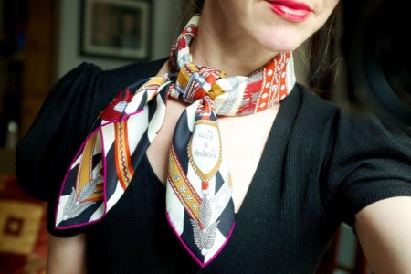 Шарф эрмес узел