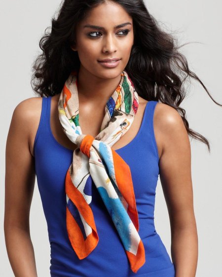 Красиво завязать платок на шее