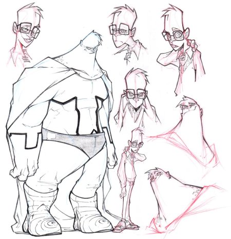 Скетчи персонажей