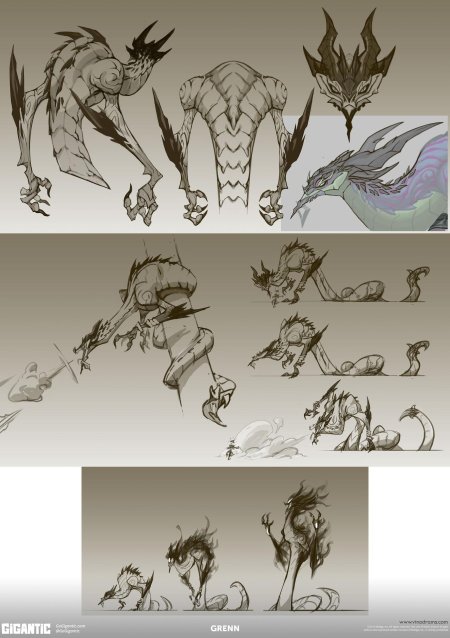 Дракон концепт арт