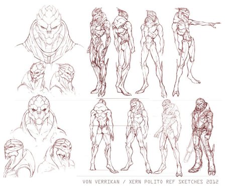 Турианцы масс эффект анатомия