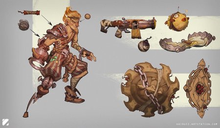Overwatch junkrat concept art