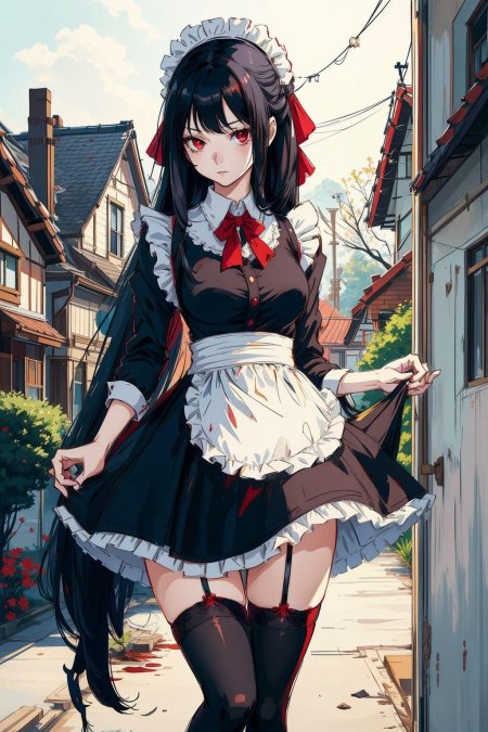 Аниме горничная