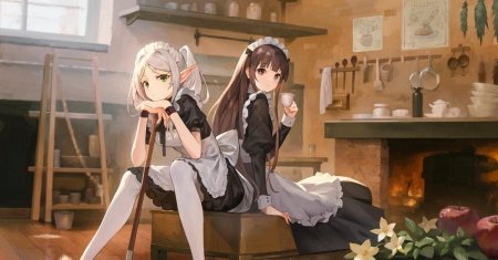 Аниме горничная