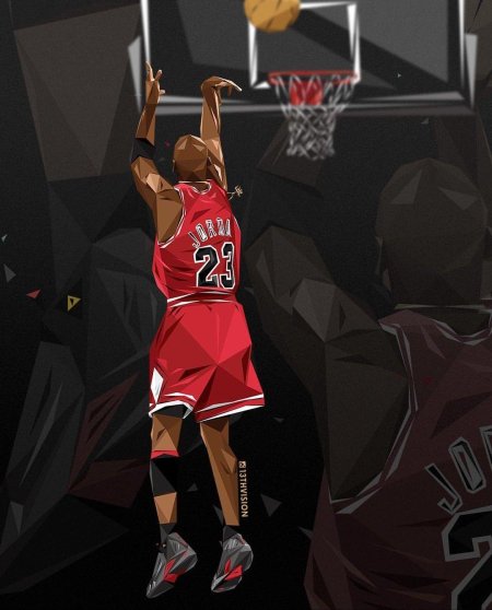 Майкл джордан nba art