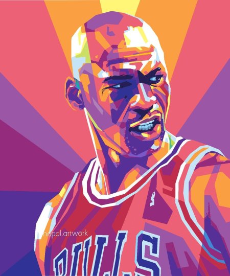 Майкл джордан nba art