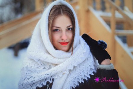 Пуховый платок оренбургский