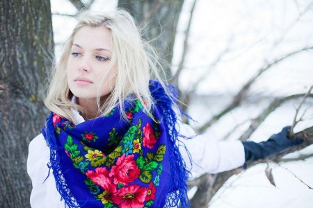 Павлопосадский платок любава