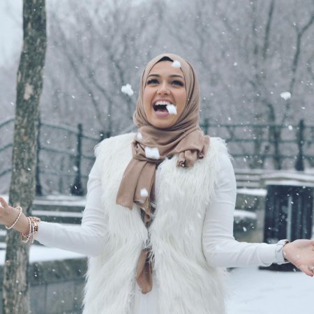 Мусульманка зимой