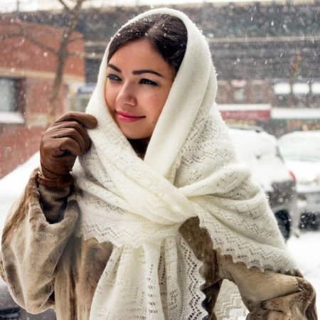 Пуховой платок