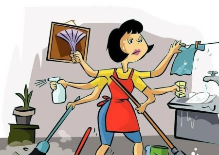 Мама домохозяйка рисунок