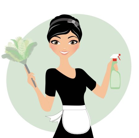 Горничная рисунок