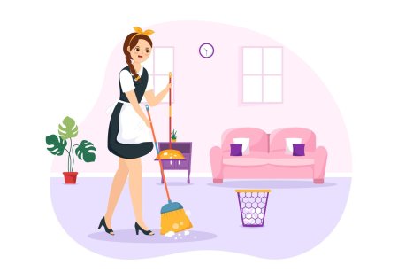 Клипарт уборка в доме