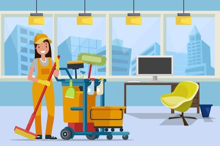 Уборщица клипарт